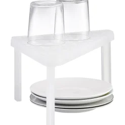 Gifi Étagère d'angle cuisine plastique blanc New