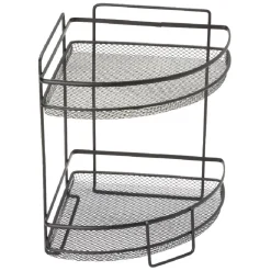 Gifi Étagère d'angle vintage métal noir 2 niveaux Online