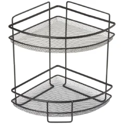 Gifi Étagère d'angle vintage métal noir 2 niveaux Online