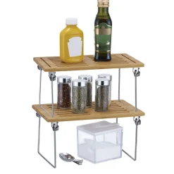 Gifi Étagère superposable bambou et métal New