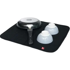 Gifi Tapis égouttoir noir pour évier 45x39cm Sale