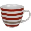 Gifi Tasse à café blanche à rayures