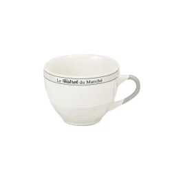 Gifi Tasse à café en porcelaine design Bistrot du Marché 22 cl