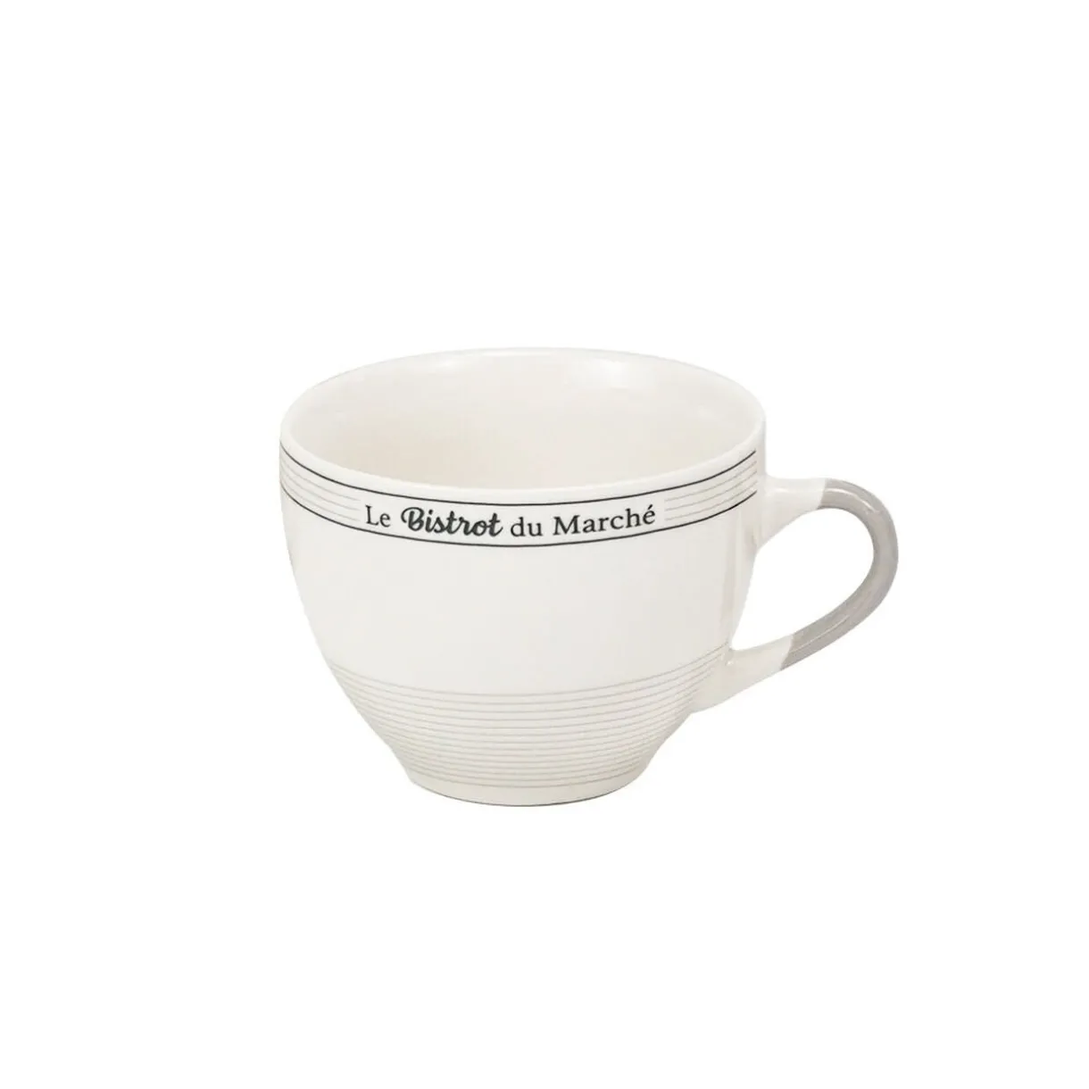 Gifi Tasse à café en porcelaine design Bistrot du Marché 22 cl