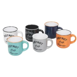 Gifi Tasse à café expresso multicolore Bistrot x6 Online