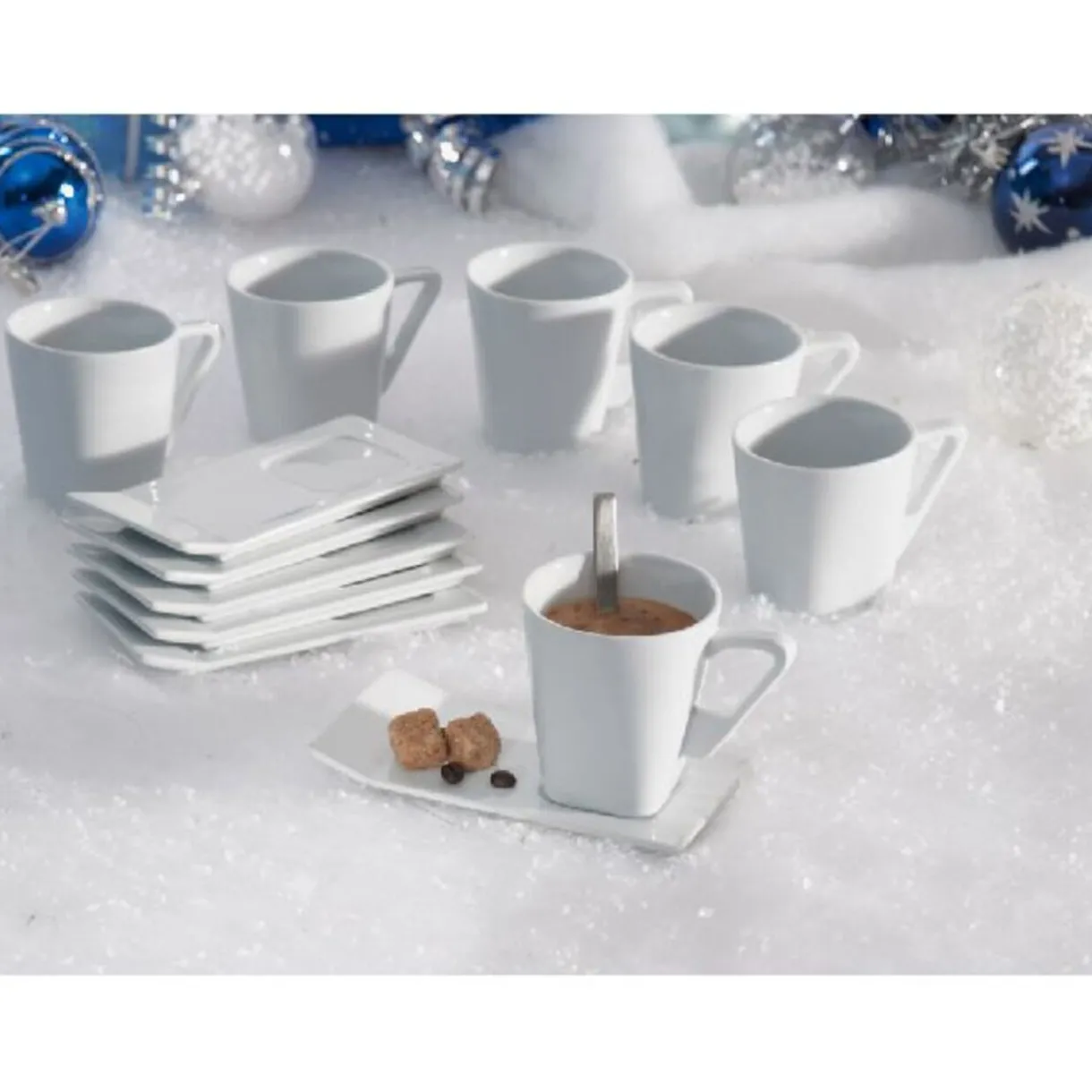 Gifi Tasse à café porcelaine x6 Best
