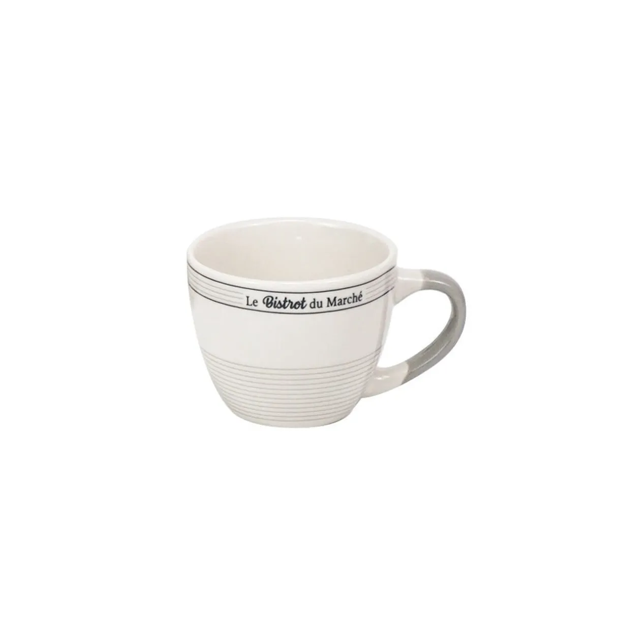 Gifi Tasse à expresso en porcelaine design Bistrot du Marché 9 cl
