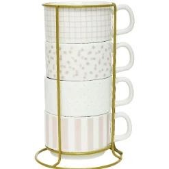 Gifi Tasse empilable motif assorti 23cl x4