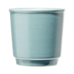 Gifi Tasse en grès carrée sans anse bleu 390ml Ø9,6xH8cm Discount