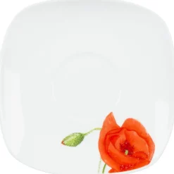 Gifi Tasse et sous tasse design coquelicot