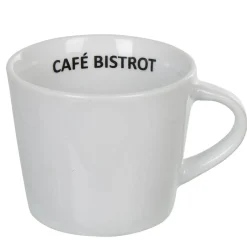 Gifi Tasse expresso et sous tasse café bistrot blanc x 4 Hot