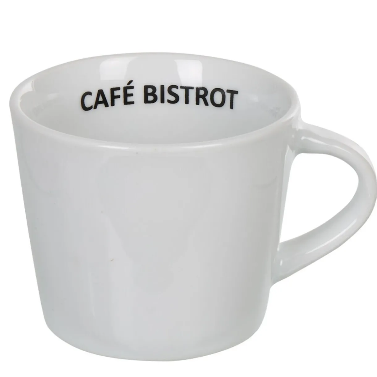 Gifi Tasse expresso et sous tasse café bistrot blanc x 4 Hot