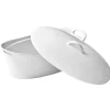 Gifi Terrine avec couvercle ovale blanche Discount
