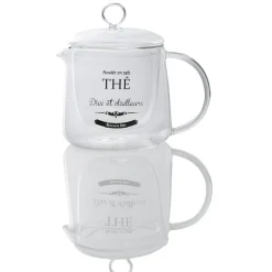 Gifi Théière en verre transparent