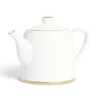 Gifi Théière 1L faïence blanc et doré Ø12xH15xm New