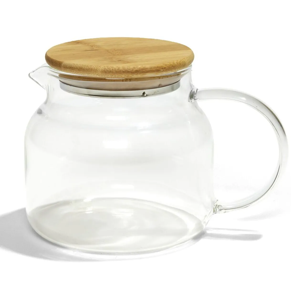 Gifi Théière transparente 640ml couvercle en bois Hot