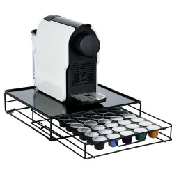 Gifi Tiroir à capsules plateau et grille en métal noir Hot