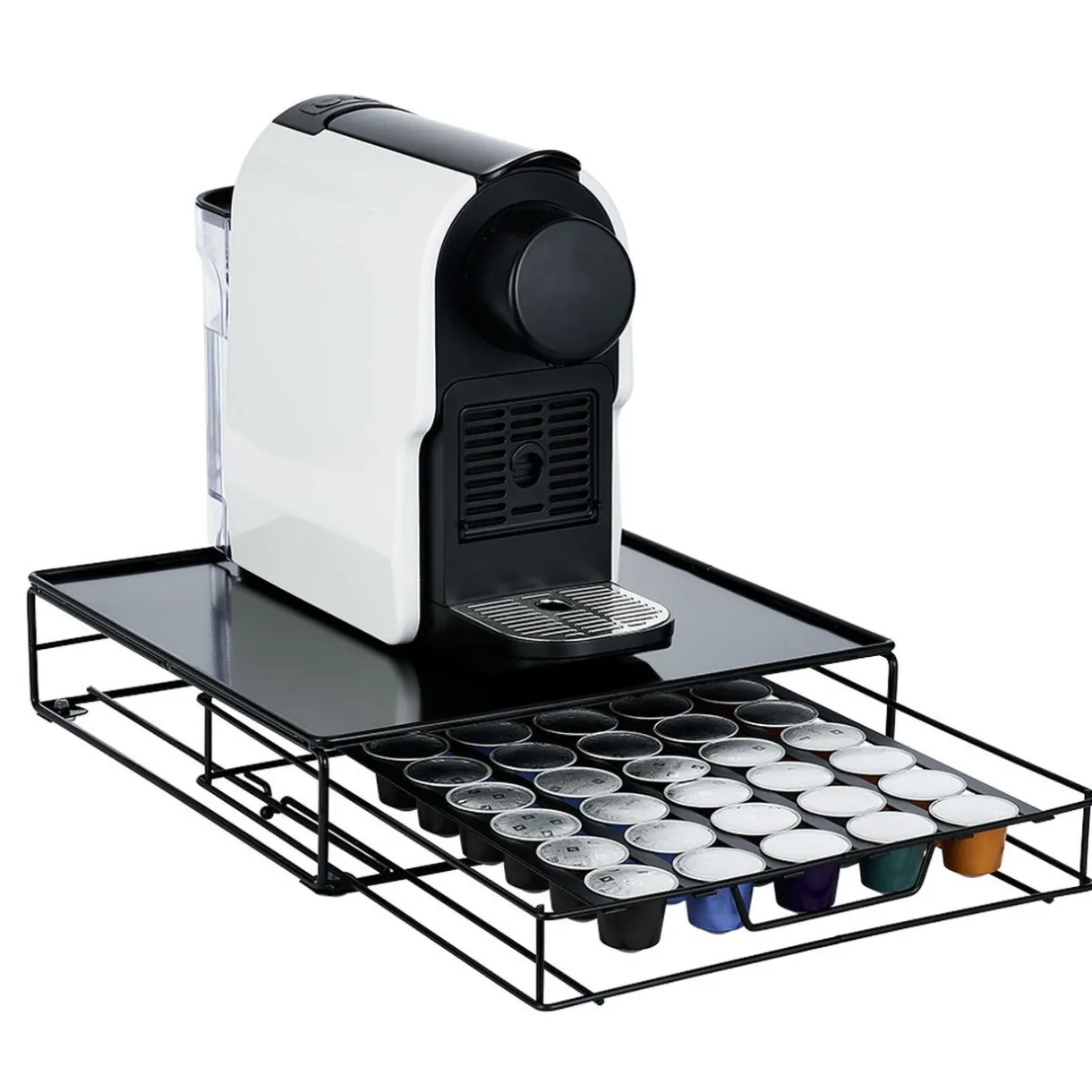 Gifi Tiroir à capsules plateau et grille en métal noir Hot