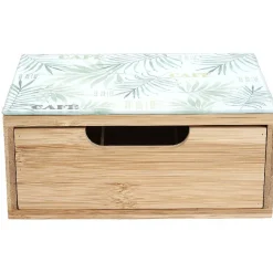 Gifi Tiroir à dosettes motif feuilles bambou Online