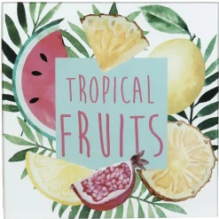 Gifi Tiroir toutes dosettes bambou motif fruits tropicaux Hot