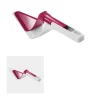 Gifi Tranche pelle à tarte Metaltex avec poussoir blanc et rouge Outlet
