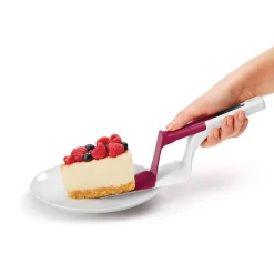 Gifi Tranche pelle à tarte Metaltex avec poussoir blanc et rouge Outlet