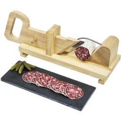 Gifi Trancheuse à saucisson coulissant avec plateau ardoise Online