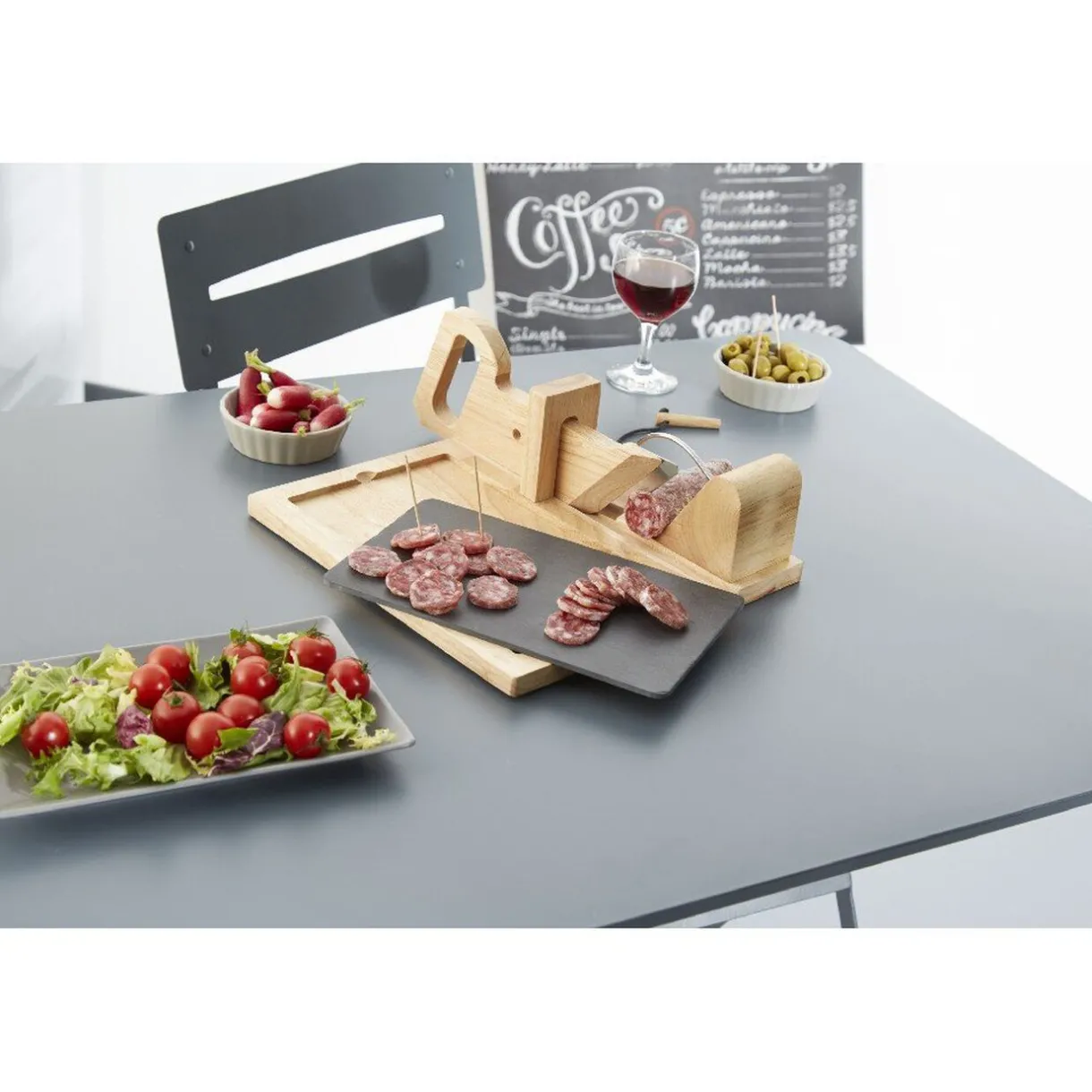 Gifi Trancheuse saucisson bois New