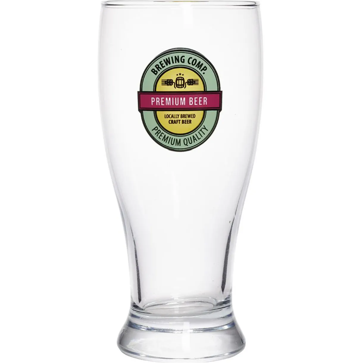 Gifi Verre à bière transparent inscription Premium Beer 56,5cl - Ø9,5xH20cm