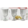 Gifi Verre à eau à pied Elba x3