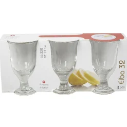 Gifi Verre à eau à pied Elba x3