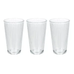Gifi Verre à eau embossé transparent 32,5 cl x3