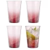 Gifi Verre à eau fumé rouge 29cl x4