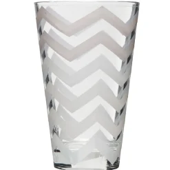Gifi Verre à orangeade design géométrique chevron blanc Online