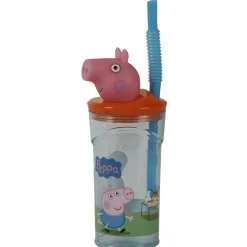 Gifi Verre à paille figurine Peppa Pig New