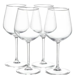 Gifi Verre à pied 47 cl x4 avec gobelet en verre 40 cl x4 Discount