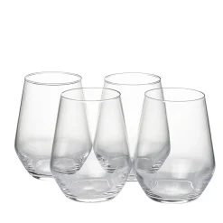 Gifi Verre à pied 47 cl x4 avec gobelet en verre 40 cl x4 Discount