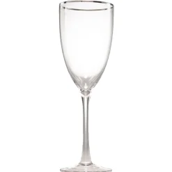 Gifi Verre à pied à liseré argenté