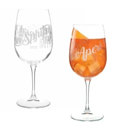 Gifi Verre à pied décor apéritif 50 cl x2 Discount
