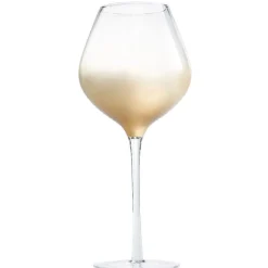 Gifi Verre à pied effet doré