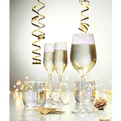 Gifi Verre à pied Kira doré 35cL x4 New