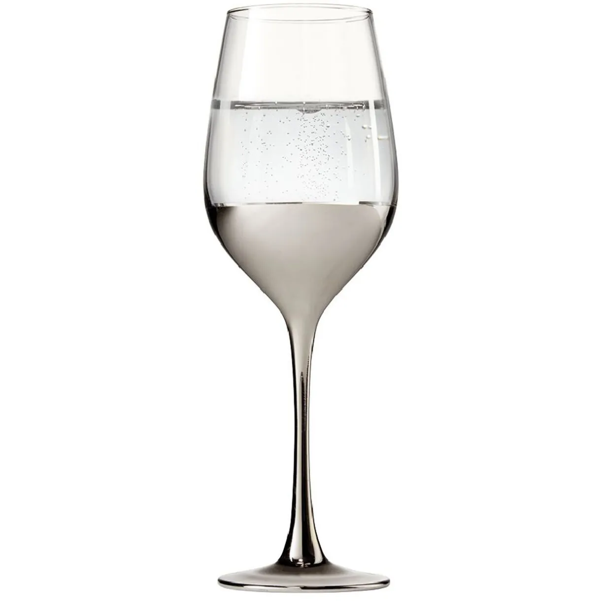 Gifi Verre à pied Oksana argenté 35cL x4 Clearance