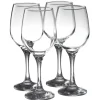 Gifi Verre à vin à pied en verre x 4 Outlet