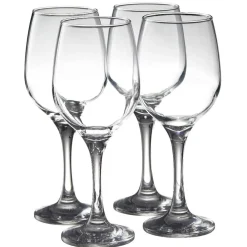 Gifi Verre à vin à pied en verre x 4 Outlet