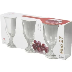 Gifi Verre à vin pied Elba x3