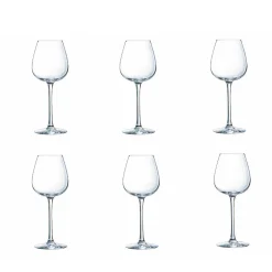 Gifi Verre à vin rouge pied cristallin Wine Emotion 35 cl x6