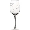 Gifi Verre à vin transparent motif pois