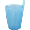 Gifi Verre avec paille intégrée transparent