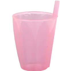 Gifi Verre avec paille intégrée transparent