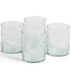 Gifi Verre bas 28cl en verre recyclé transparent Ø7,7xH8,5cm New